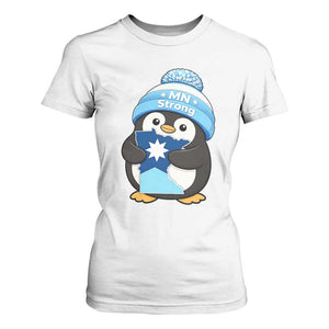MN Strong Cute Penguin T Shirt For Women Minnesota State Pride Gift TS12 White Print Your Wear