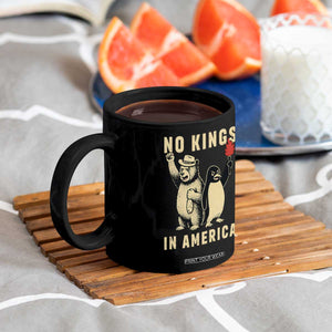 Funny Bear And Penguin Protest Coffee Mug No Kings In America TS12 Print Your Wear