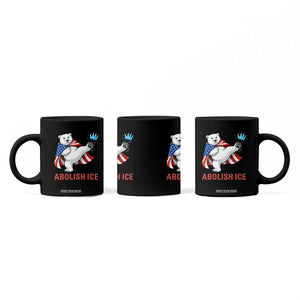 Abolish Ice Coffee Mug Funny Polar Bear Kicking Crown TS12 Print Your Wear