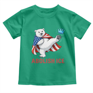 Abolish Ice Toddler T Shirt Funny Polar Bear Kicking Crown TS12 Irish Green Print Your Wear