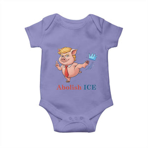 Protest Pig Kicking Icy Crown Baby Onesie Political Humor Gift TS12 Violet Print Your Wear