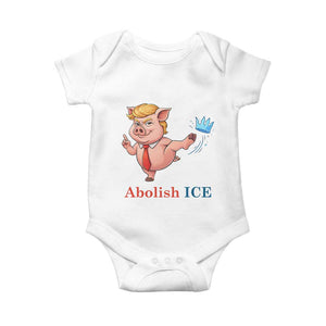 Protest Pig Kicking Icy Crown Baby Onesie Political Humor Gift TS12 White Print Your Wear