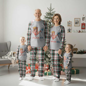 Protest Pig Kicking Icy Crown Plaid Pajama Set Political Humor Gift TS12 Christmas Plaid Print Your Wear