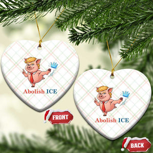Protest Pig Kicking Icy Crown Ceramic Ornament Political Humor Gift TS12 Print Your Wear