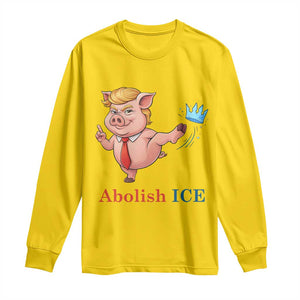 Protest Pig Kicking Icy Crown Long Sleeve Shirt Political Humor Gift TS12 Daisy Print Your Wear