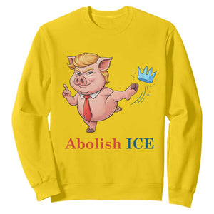 Protest Pig Kicking Icy Crown Sweatshirt Political Humor Gift TS12 Daisy Print Your Wear