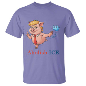 Protest Pig Kicking Icy Crown T Shirt Political Humor Gift TS12 Violet Print Your Wear