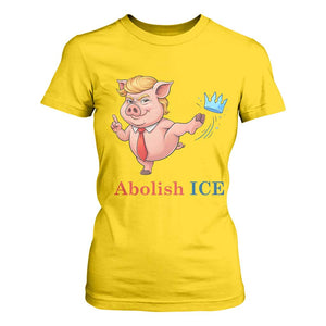 Protest Pig Kicking Icy Crown T Shirt For Women Political Humor Gift TS12 Daisy Print Your Wear