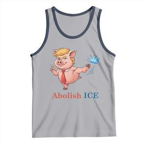 Protest Pig Kicking Icy Crown Tank Top Political Humor Gift TS12 Athletic Heather Navy Print Your Wear