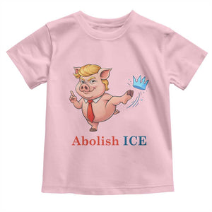 Protest Pig Kicking Icy Crown Toddler T Shirt Political Humor Gift TS12 Light Pink Print Your Wear