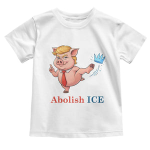 Protest Pig Kicking Icy Crown Toddler T Shirt Political Humor Gift TS12 White Print Your Wear