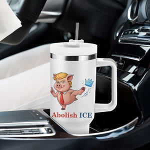 Protest Pig Kicking Icy Crown Tumbler With Handle Political Humor Gift TS12 Print Your Wear