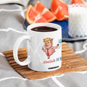 Protest Pig Kicking Icy Crown Coffee Mug Political Humor Gift TS12 Print Your Wear