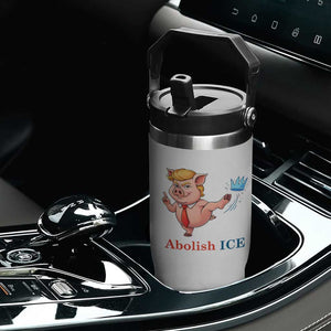 Protest Pig Kicking Icy Crown Flip Straw Tumbler Political Humor Gift TS12 Print Your Wear
