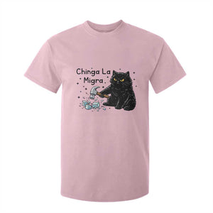Chinga La Migra T Shirt For Kid Funny Cat Immigration Support TS12 Light Pink Print Your Wear