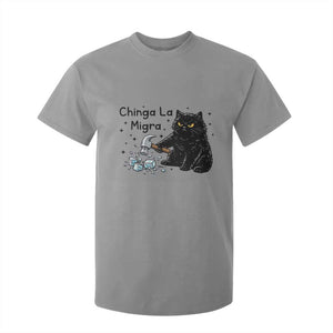 Chinga La Migra T Shirt For Kid Funny Cat Immigration Support TS12 Sport Gray Print Your Wear