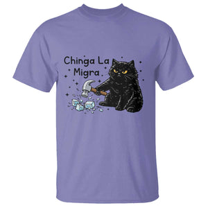 Chinga La Migra T Shirt Funny Cat Immigration Support TS12 Violet Print Your Wear