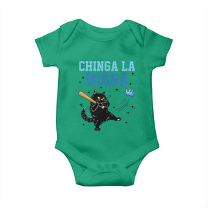 Chinga La Migra Baby Onesie Funny Protest Cat Minneapolis Support Gift TS12 Irish Green Print Your Wear