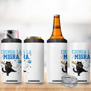 Chinga La Migra 4 in 1 Can Cooler Tumbler Funny Protest Cat Minneapolis Support Gift TS12 Print Your Wear