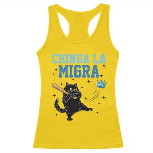 Chinga La Migra Racerback Tank Top Funny Protest Cat Minneapolis Support Gift TS12 Daisy Print Your Wear