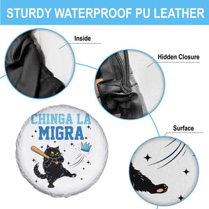 Chinga La Migra Spare Tire Cover Funny Protest Cat Minneapolis Support Gift TS12 Print Your Wear