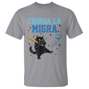 Chinga La Migra T Shirt Funny Protest Cat Minneapolis Support Gift TS12 Sport Gray Print Your Wear