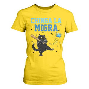 Chinga La Migra T Shirt For Women Funny Protest Cat Minneapolis Support Gift TS12 Daisy Print Your Wear