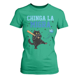 Chinga La Migra T Shirt For Women Funny Protest Cat Minneapolis Support Gift TS12 Irish Green Print Your Wear