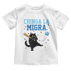 Chinga La Migra Toddler T Shirt Funny Protest Cat Minneapolis Support Gift TS12 White Print Your Wear