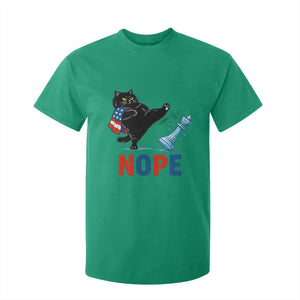 Funny Black Cat Kicks The Icy Chess Piece Nope T Shirt For Kid TS12 Irish Green Print Your Wear