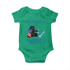 Funny Protest Chess Cat No Kings In America Baby Onesie Political Humor Gift TS12 Irish Green Print Your Wear