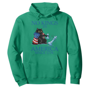 Funny Protest Chess Cat No Kings In America Hoodie Political Humor Gift TS12 Irish Green Print Your Wear