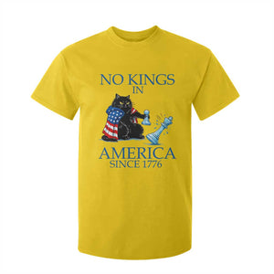 Funny Protest Chess Cat No Kings In America T Shirt For Kid Political Humor Gift TS12 Daisy Print Your Wear