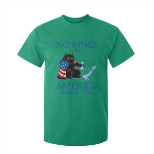 Funny Protest Chess Cat No Kings In America T Shirt For Kid Political Humor Gift TS12 Irish Green Print Your Wear