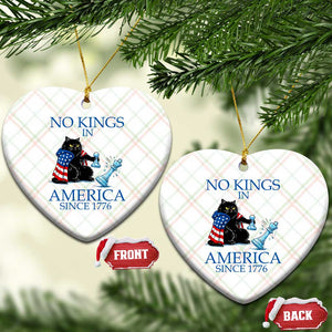 Funny Protest Chess Cat No Kings In America Ceramic Ornament Political Humor Gift TS12 Print Your Wear