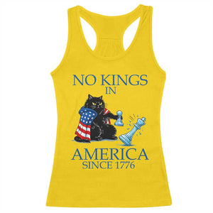 Funny Protest Chess Cat No Kings In America Racerback Tank Top Political Humor Gift TS12 Daisy Print Your Wear