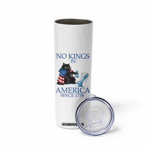 Funny Protest Chess Cat No Kings In America Skinny Tumbler Political Humor Gift TS12 Print Your Wear