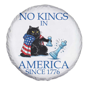 Funny Protest Chess Cat No Kings In America Spare Tire Cover Political Humor Gift TS12 Print Your Wear