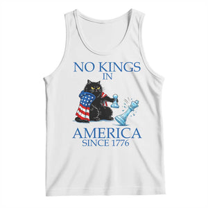 Funny Protest Chess Cat No Kings In America Tank Top Political Humor Gift TS12 White Print Your Wear