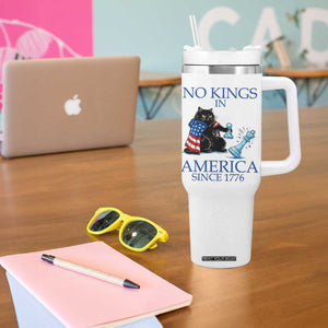 Funny Protest Chess Cat No Kings In America Tumbler With Handle Political Humor Gift TS12 Print Your Wear