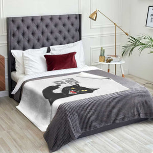 Funny Fck Ice Black Cat Throw Blanket Resist Minneapolis Political TS12 Print Your Wear