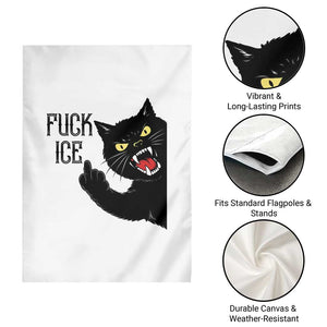 Funny Fck Ice Black Cat Garden Flag Resist Minneapolis Political TS12 Print Your Wear