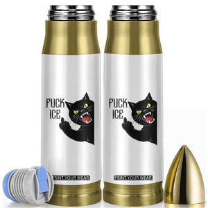 Funny Fck Ice Black Cat Bullet Tumbler Resist Minneapolis Political TS12 White Print Your Wear