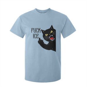 Funny Fck Ice Black Cat T Shirt For Kid Resist Minneapolis Political TS12 Light Blue Print Your Wear