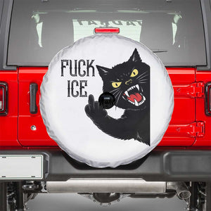 Funny Fck Ice Black Cat Spare Tire Cover Resist Minneapolis Political TS12 White Print Your Wear