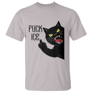 Funny Fck Ice Black Cat T Shirt Resist Minneapolis Political TS12 Ice Gray Print Your Wear