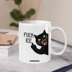 Funny Fck Ice Black Cat Coffee Mug Resist Minneapolis Political TS12 Print Your Wear
