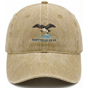 Can Not Tread On Us Minnesota Loon Washed Cotton Baseball Cap Anti ICE MN Protest TS12 Print Your Wear