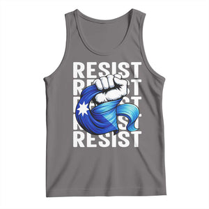 Minnesota Resist Ice Out Tank Top Support MN Anti Ice Movement TS12 Deep Heather Print Your Wear
