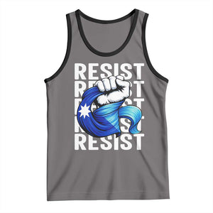 Minnesota Resist Ice Out Tank Top Support MN Anti Ice Movement TS12 Deep Heather Black Print Your Wear